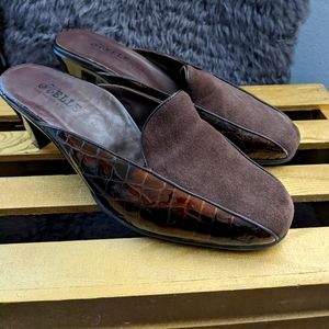 Brown Mules Slides Women's 38